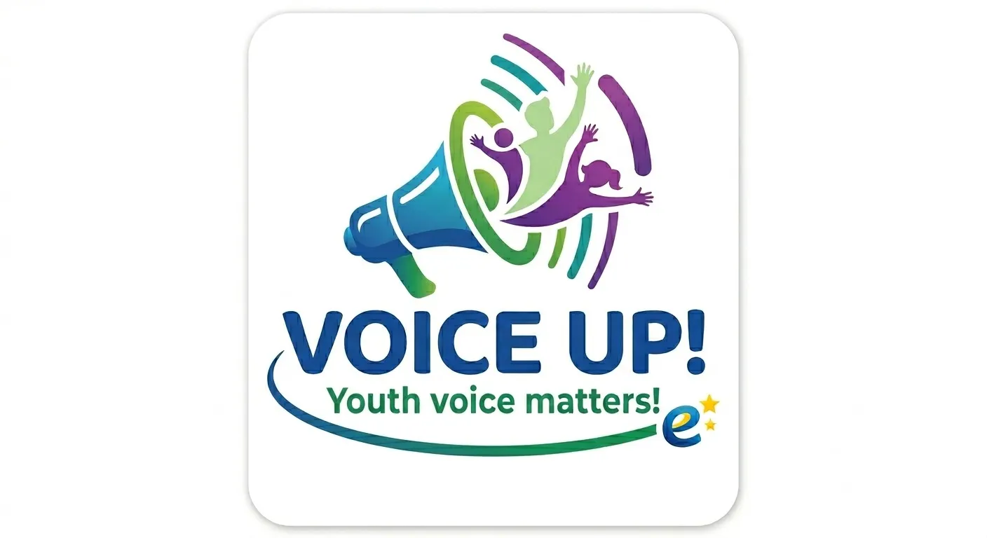 Erasmus+ Voice Up Youth Voice Matters projekta logo Tukumā